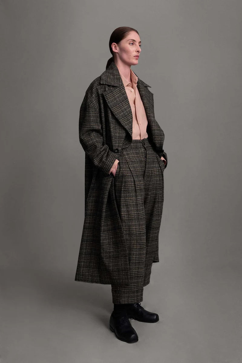 toogood - THE GROUNDSMAN COAT PRINCE OF WALES - CARDAMOM