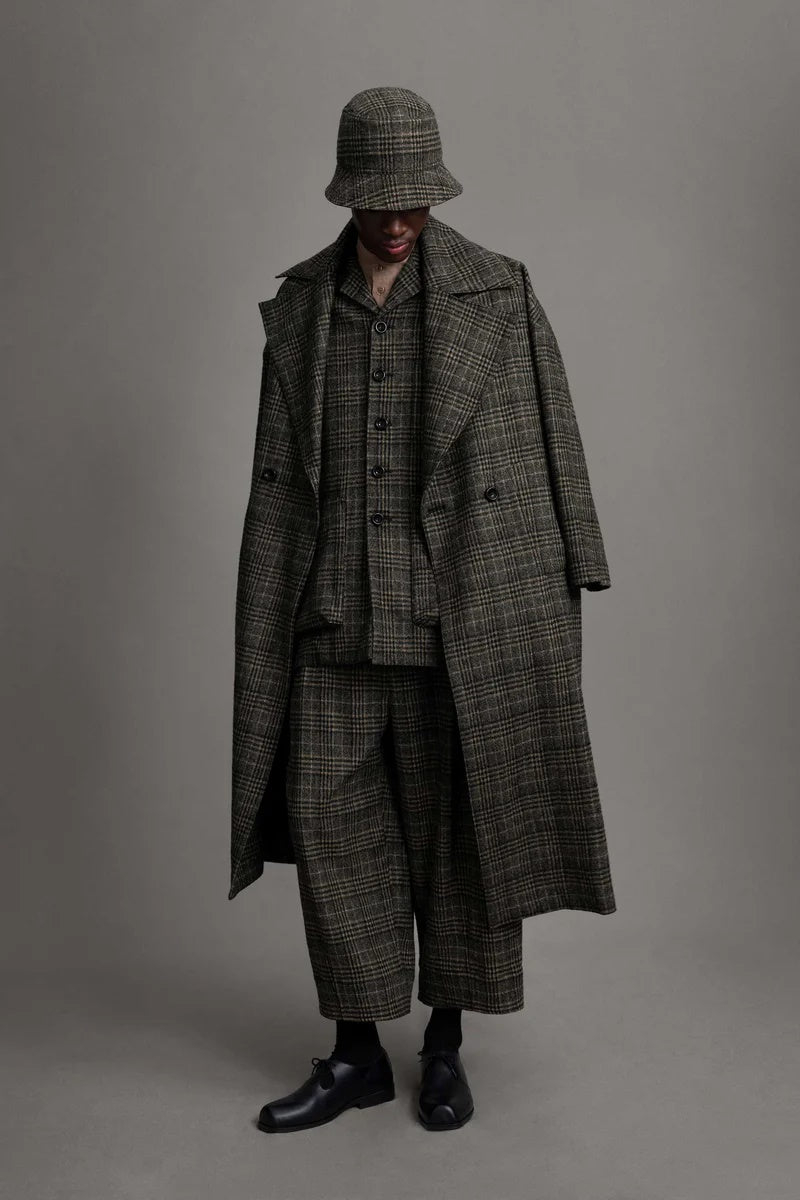 toogood - THE GROUNDSMAN COAT PRINCE OF WALES - CARDAMOM