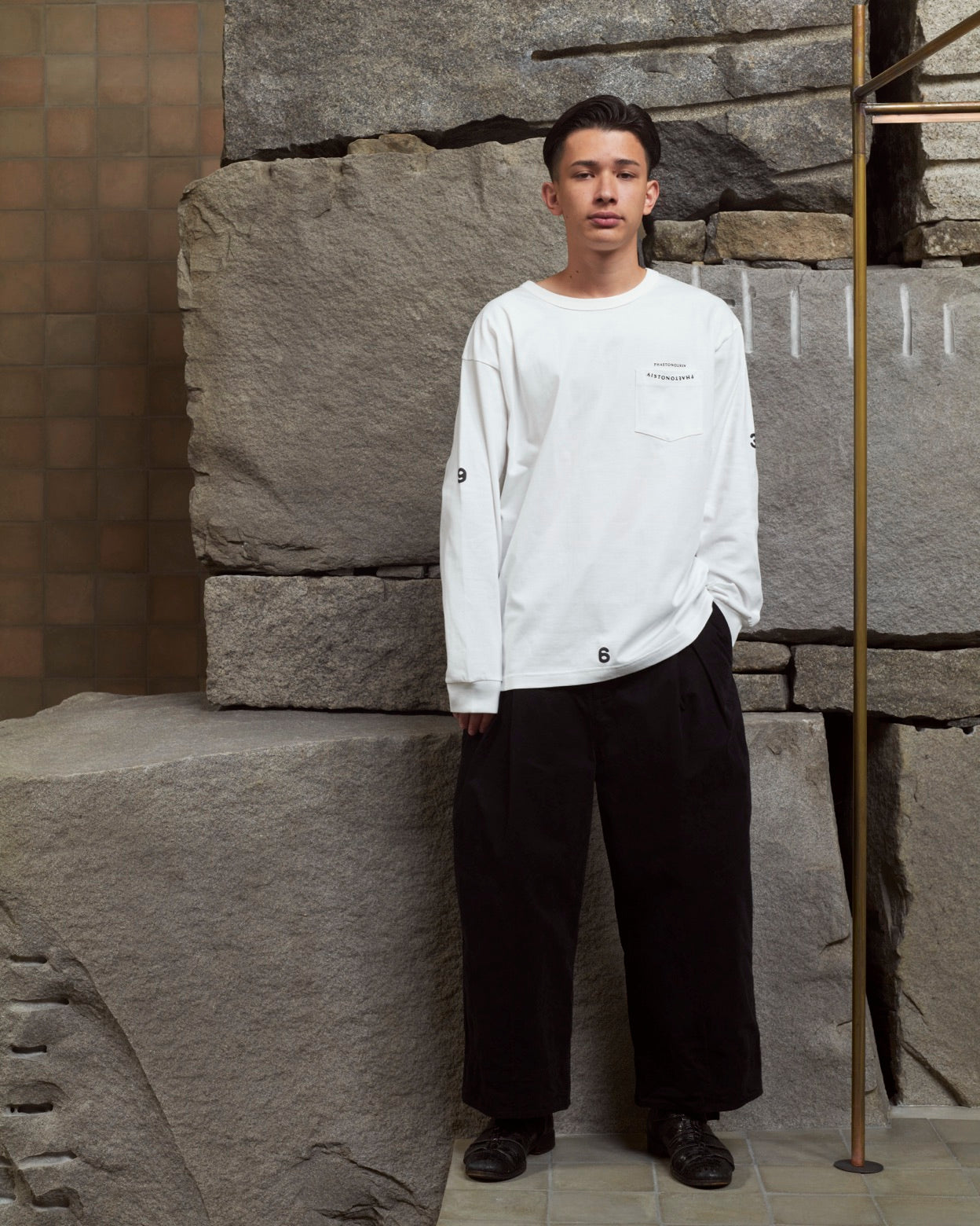 AISTON × PHAETON PHOTO TEE2 L/S - WHITE