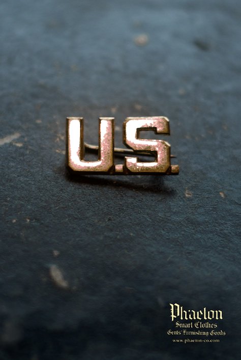 WW1 US ARMY "U.S." BRASS PIN - 005