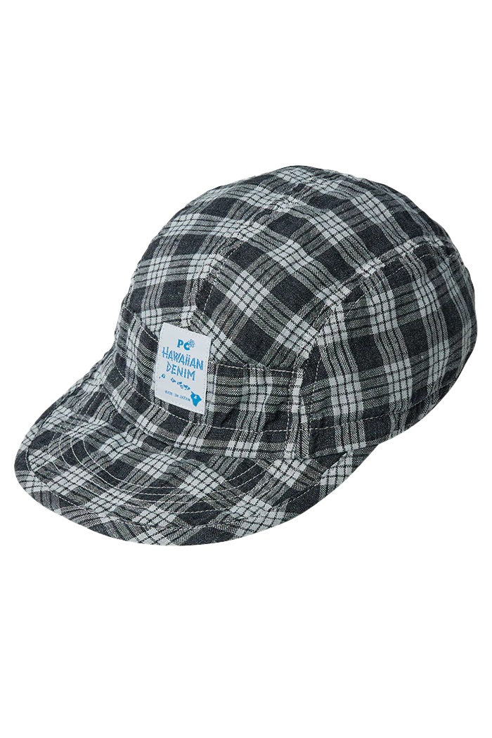 PORTER CLASSIC - LINEN PALAKA BASEBALL CAP - BLACK