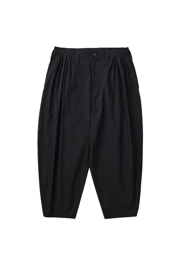 PORTER CLASSIC - POPLIN BEBOP PANTS - BLACK