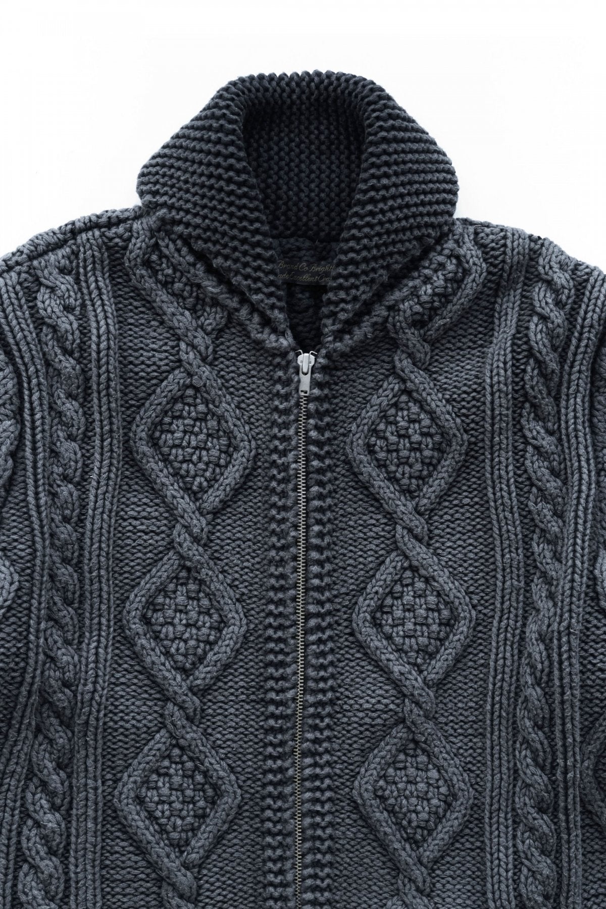 OLD JOE - FADED COWICHAN SWEATER - FADE BLACK