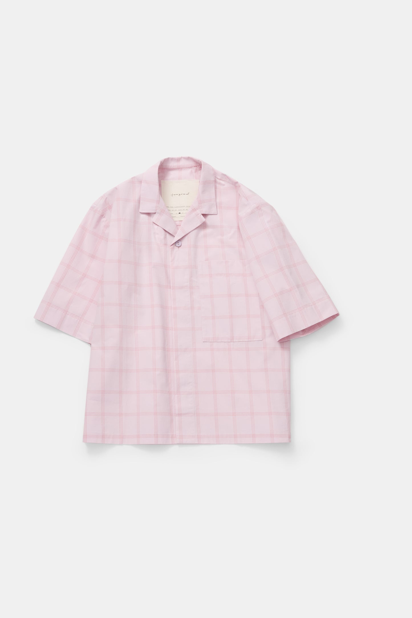 toogood - THE LANDSCAPER SHIRT CHECK RIPSTOP - ROSE LOBSTER