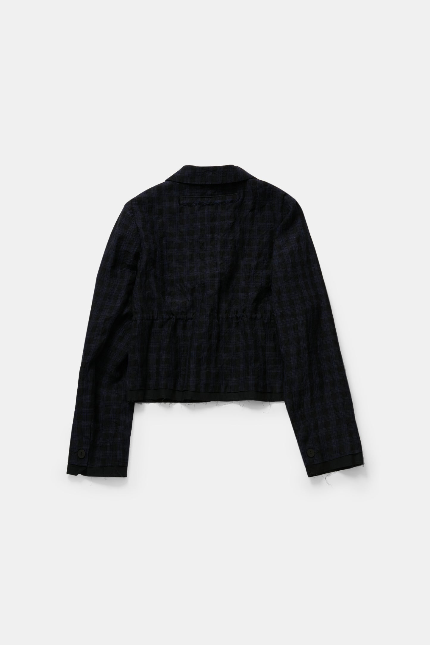 toogood - THE POTTER JACKET LINEN CHECK - MIDNIGHT