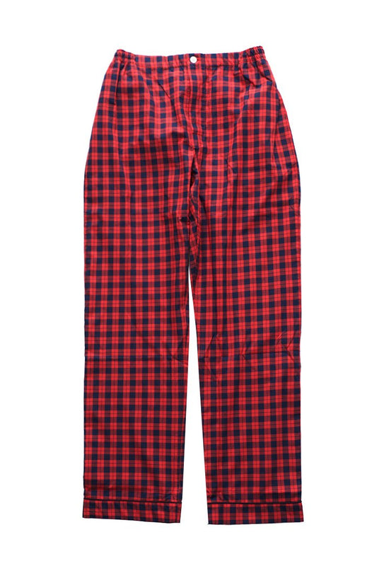 SLEEPY JONES - MARCEL PAJAMA PANT - WASHED PLAID RED GINGHAM