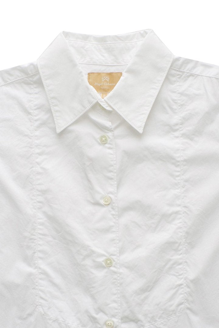 Nigel Cabourn woman - LONG SHIRT - OFF WHITE