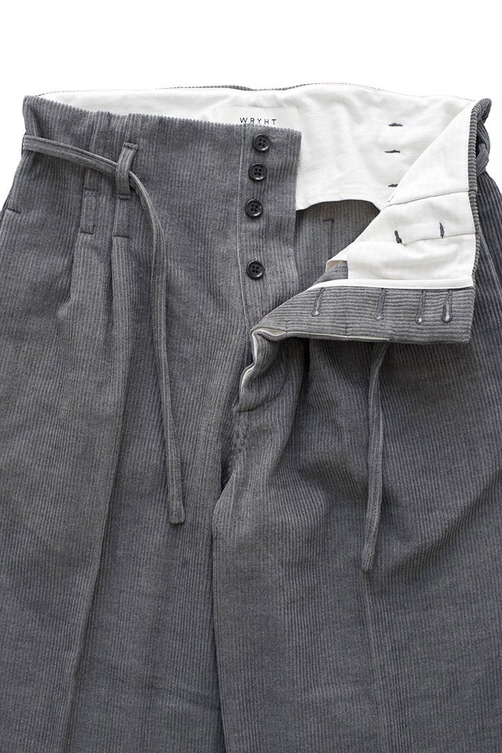 WRYHT - STRING WAIST WORK TROUSER - PEWTER
