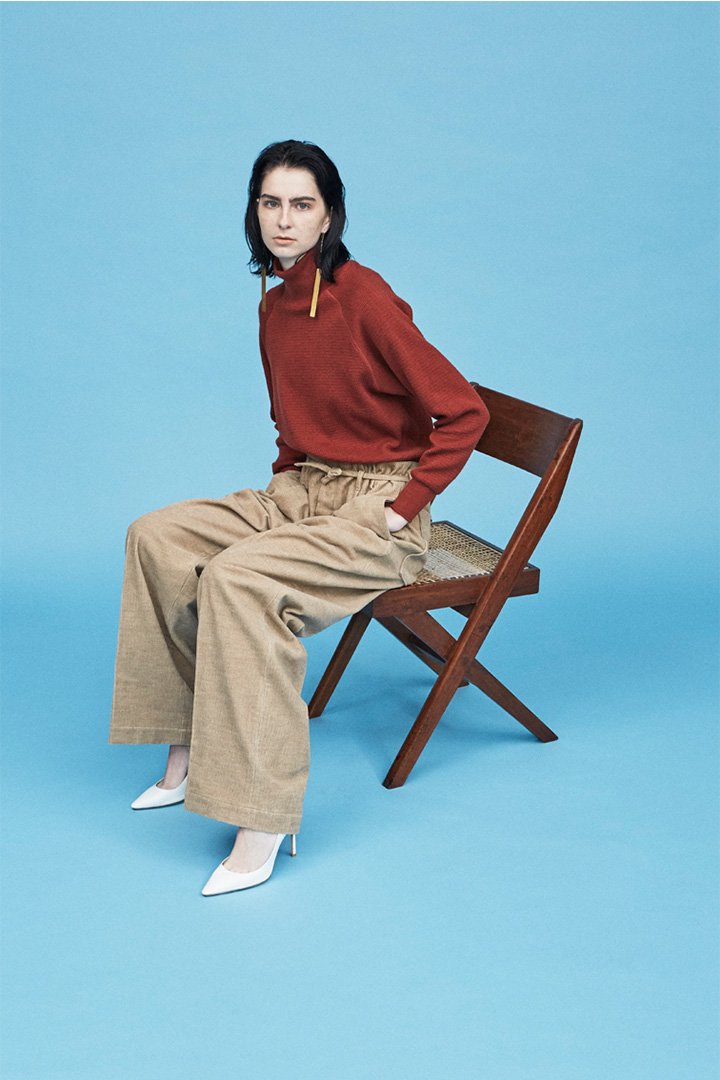 WRYHT - STRING WAIST WORK TROUSER - PEWTER