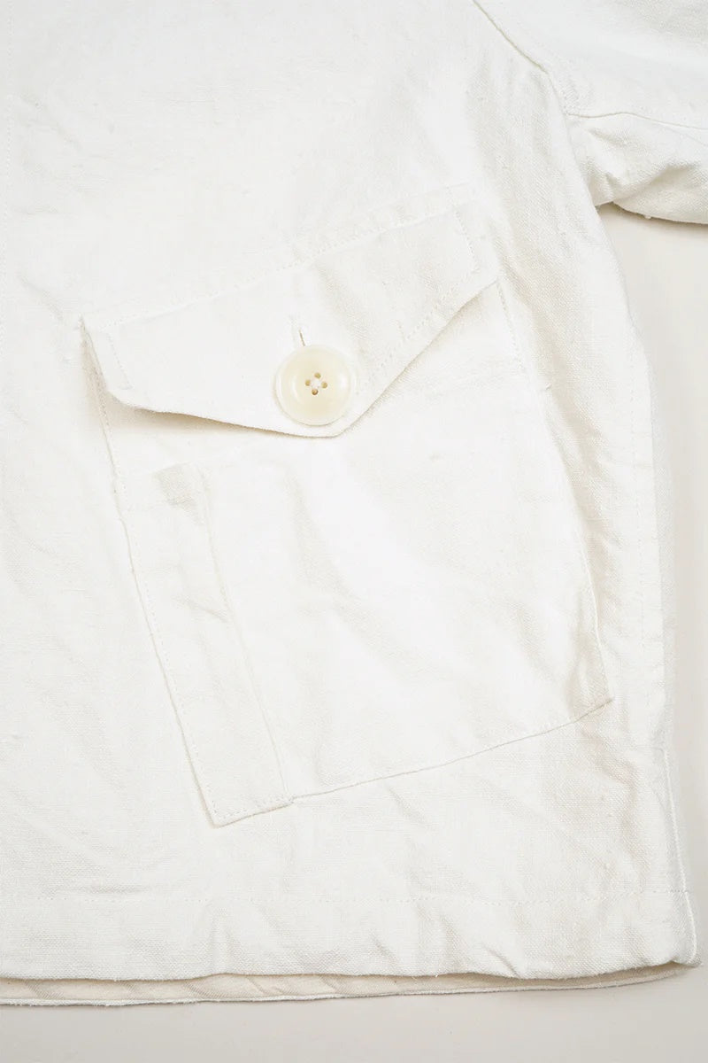 ◯ Nigel Cabourn woman - MK3 BLOUSON HEMP - WHITE