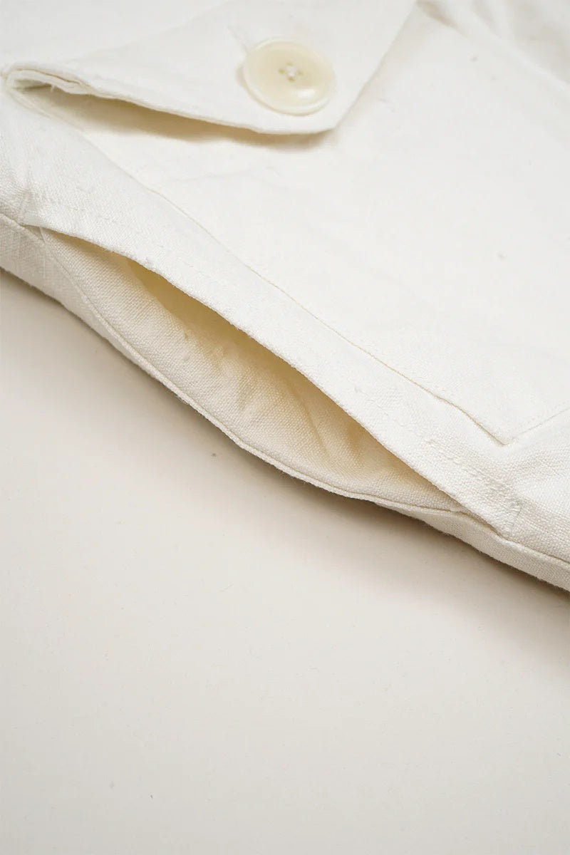 ◯ Nigel Cabourn woman - MK3 BLOUSON HEMP - WHITE