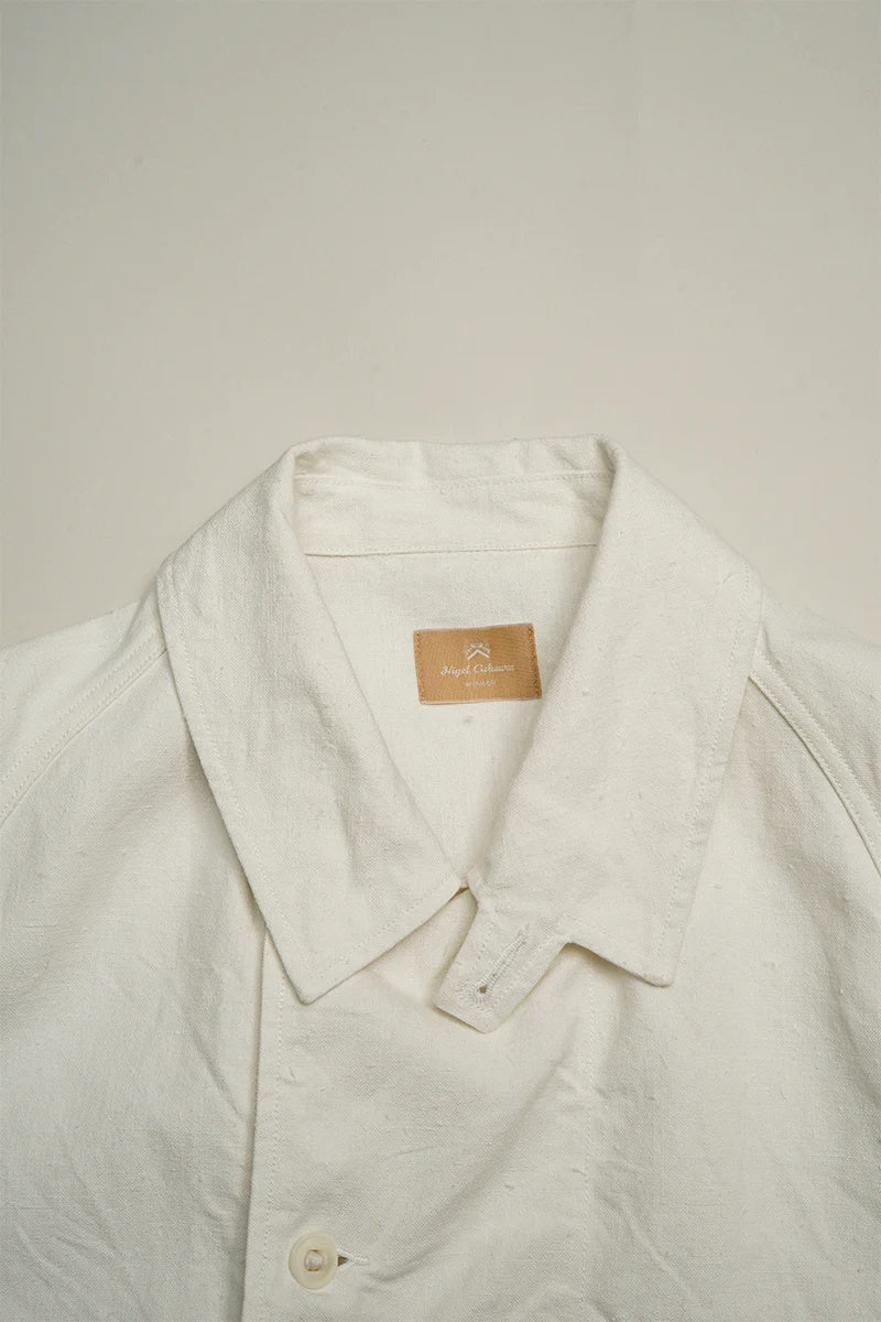 ◯ Nigel Cabourn woman - MK3 BLOUSON HEMP - WHITE