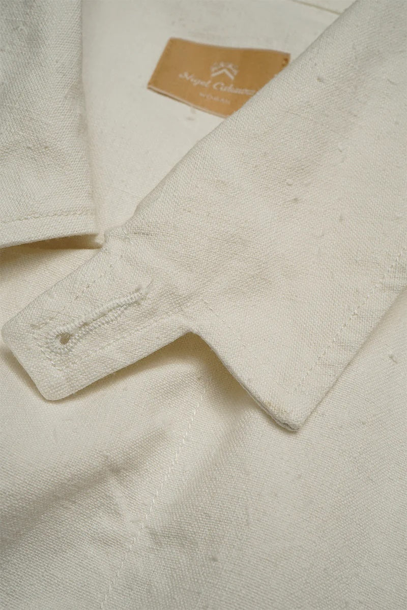 ◯ Nigel Cabourn woman - MK3 BLOUSON HEMP - WHITE