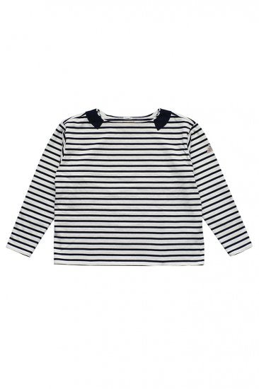 Nigel Cabourn woman - BASQUE SHIRT WIDE ROPE YARN - WHITE