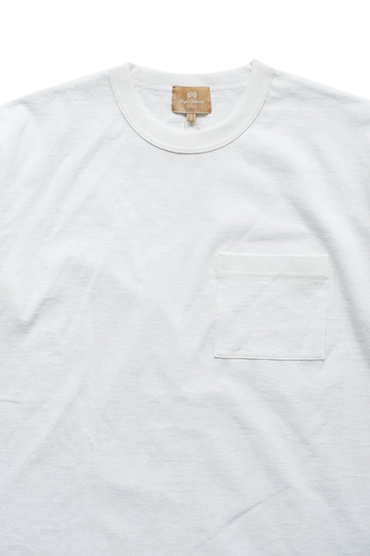 Nigel Cabourn woman - WIDE SILHOUETTE T-SHIRT- WHITE