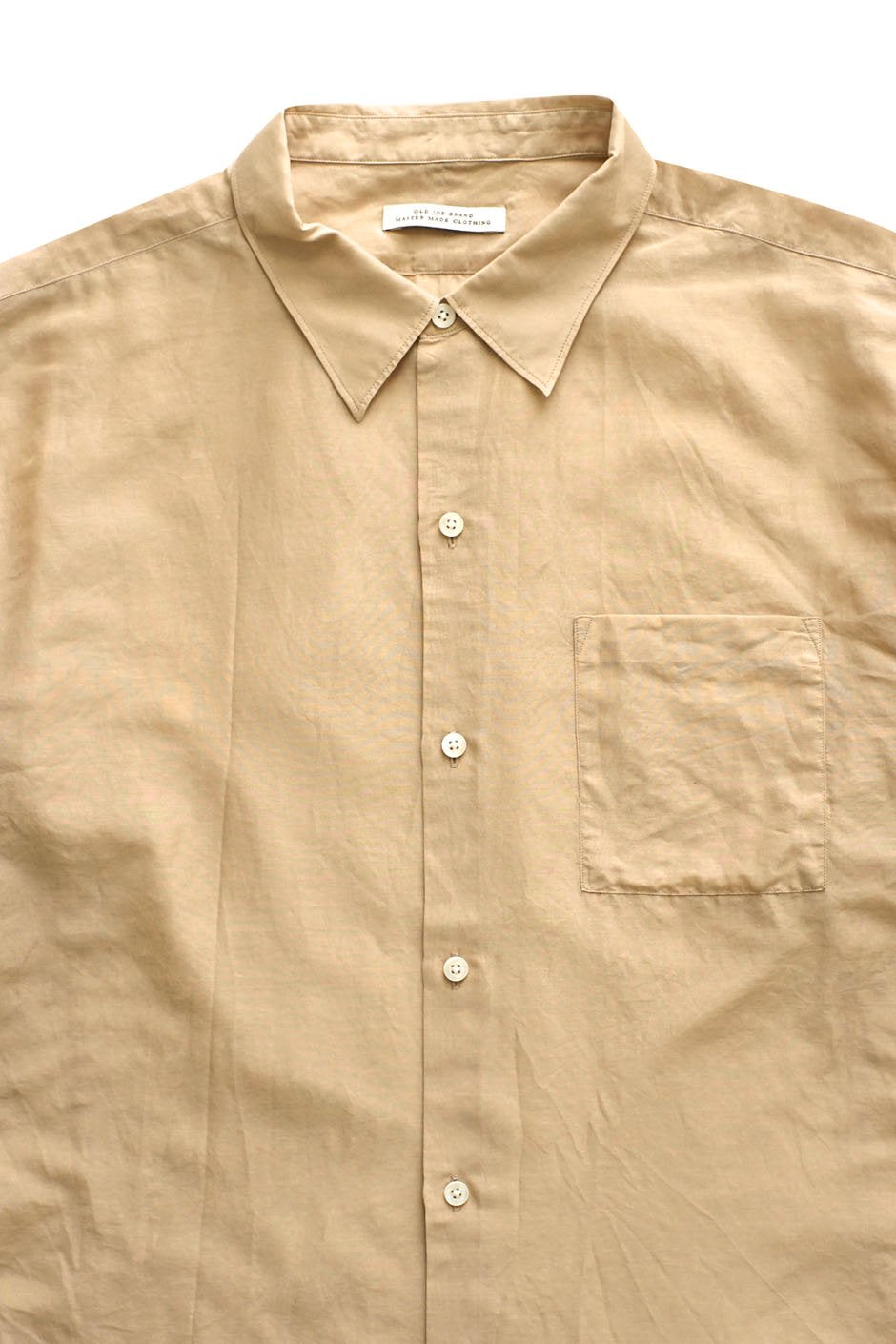 OLD JOE - SIMPLE SMALL COLLAR SHIRTS - BISQUE