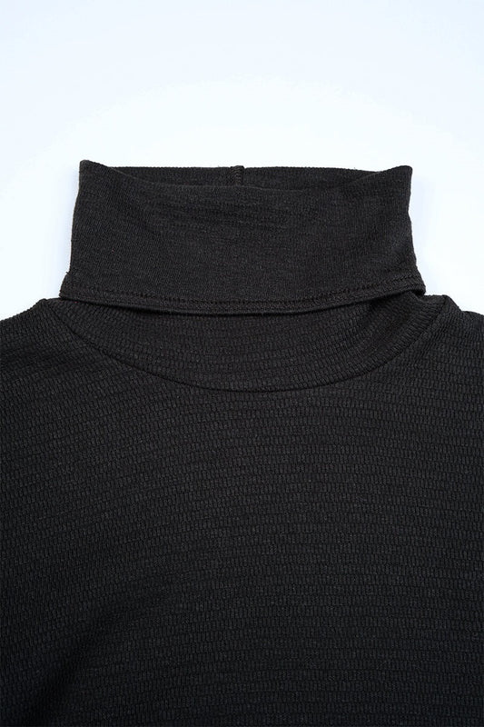 ◯ Nigel Cabourn woman - HIGH NECK LONG SLEEVE C/S - CHARCOAL GRAY