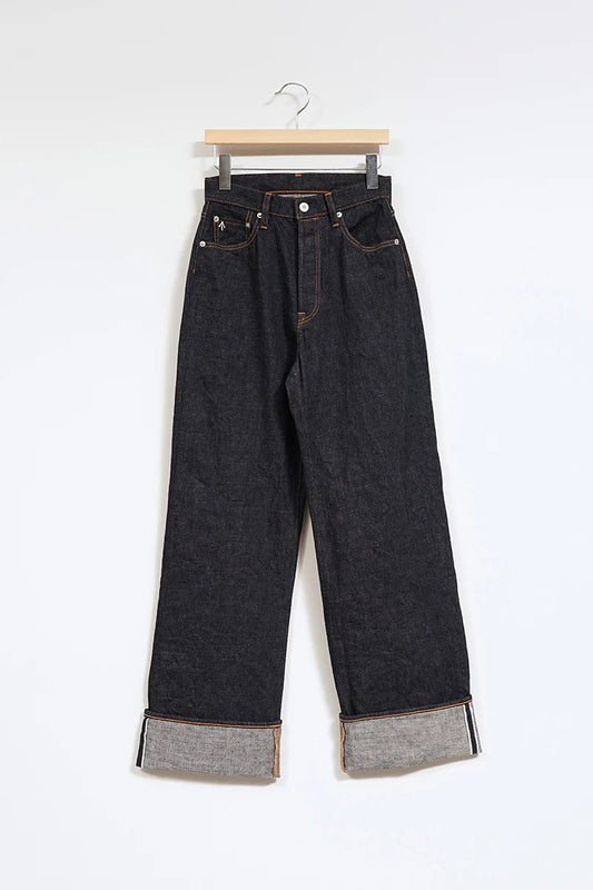 ◯ Nigel Cabourn woman - WIDE STRAIGHT 5PK PT DENIM - INDIGO