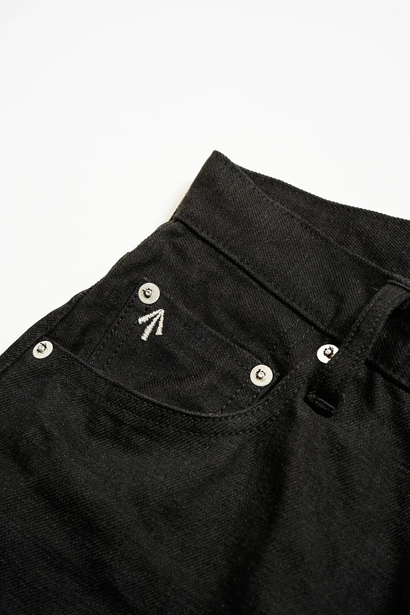 ◯ Nigel Cabourn woman - WIDE STRAIGHT 5PK PT DENIM - BLACK