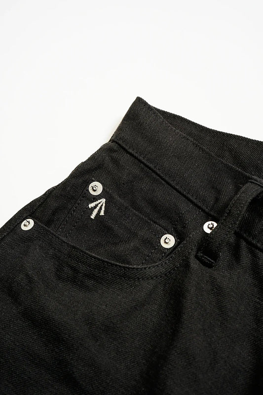 ◯ Nigel Cabourn woman - WIDE STRAIGHT 5PK PT DENIM - BLACK