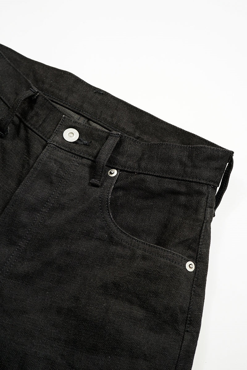◯ Nigel Cabourn woman - WIDE STRAIGHT 5PK PT DENIM - BLACK
