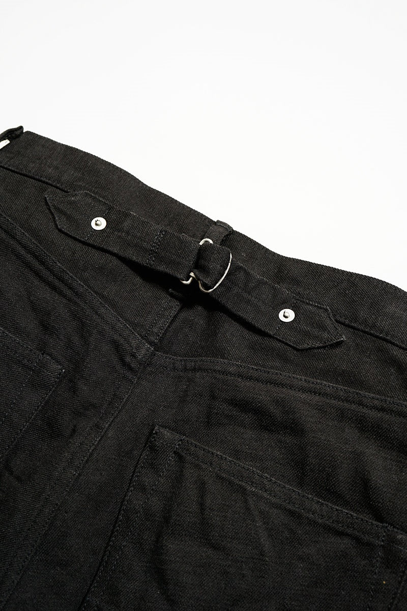 ◯ Nigel Cabourn woman - WIDE STRAIGHT 5PK PT DENIM - BLACK