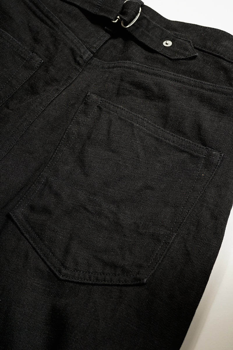 ◯ Nigel Cabourn woman - WIDE STRAIGHT 5PK PT DENIM - BLACK