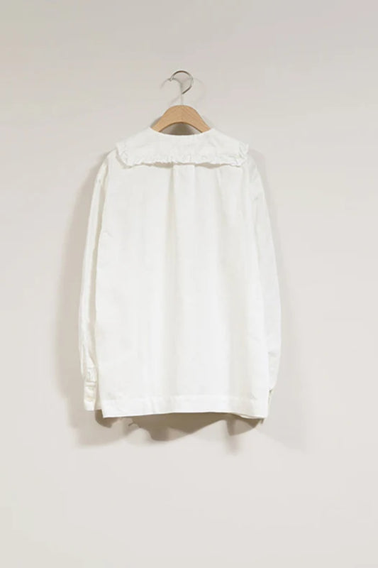 ◯ Nigel Cabourn woman - MARINE BLOUSE C/L - OFF WHITE