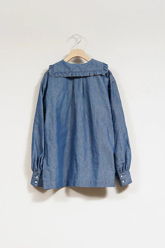 ◯ Nigel Cabourn woman - MARINE BLOUSE C/L - INDIGO