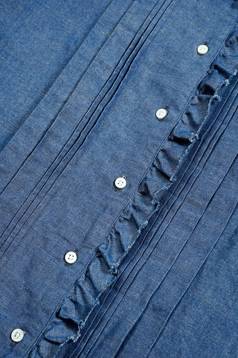 ◯ Nigel Cabourn woman - MARINE BLOUSE C/L - INDIGO
