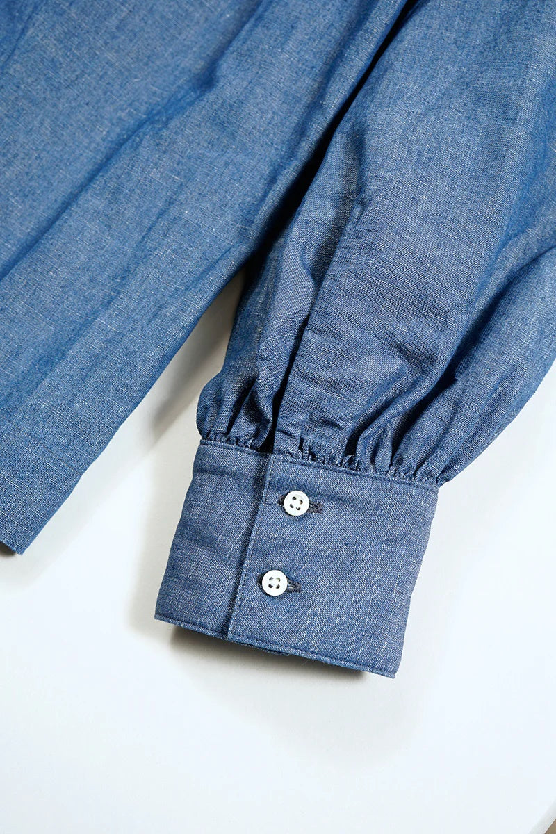 ◯ Nigel Cabourn woman - MARINE BLOUSE C/L - INDIGO