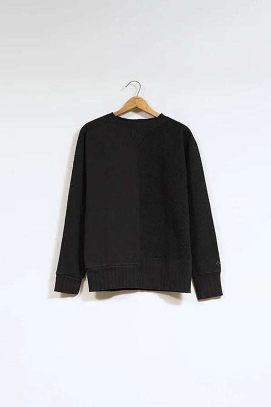 ◯ Nigel Cabourn woman - ARMY CREW JERSEY - BLACK