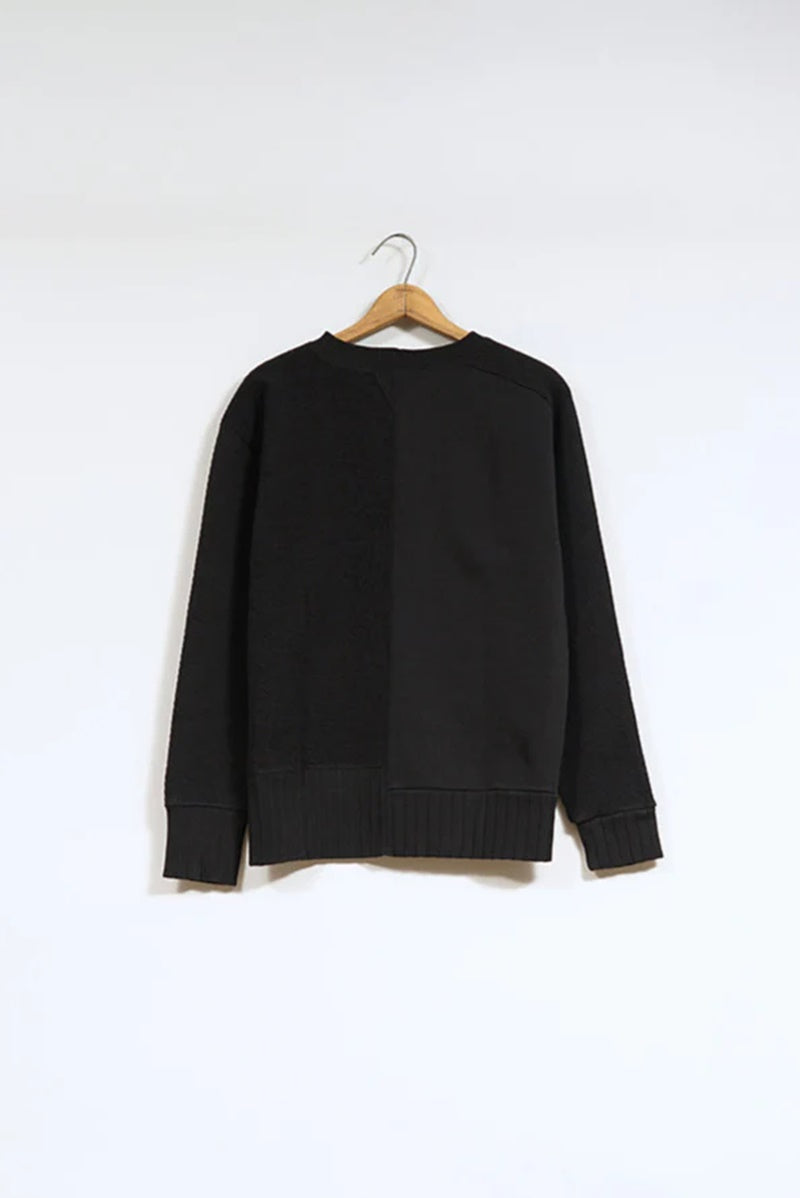 ◯ Nigel Cabourn woman - ARMY CREW JERSEY - BLACK