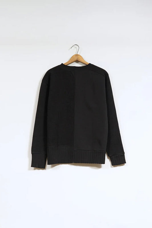 ◯ Nigel Cabourn woman - ARMY CREW JERSEY - BLACK