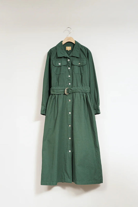◯ Nigel Cabourn woman - JAPANESE FARMER COAT DRESS - GREEN