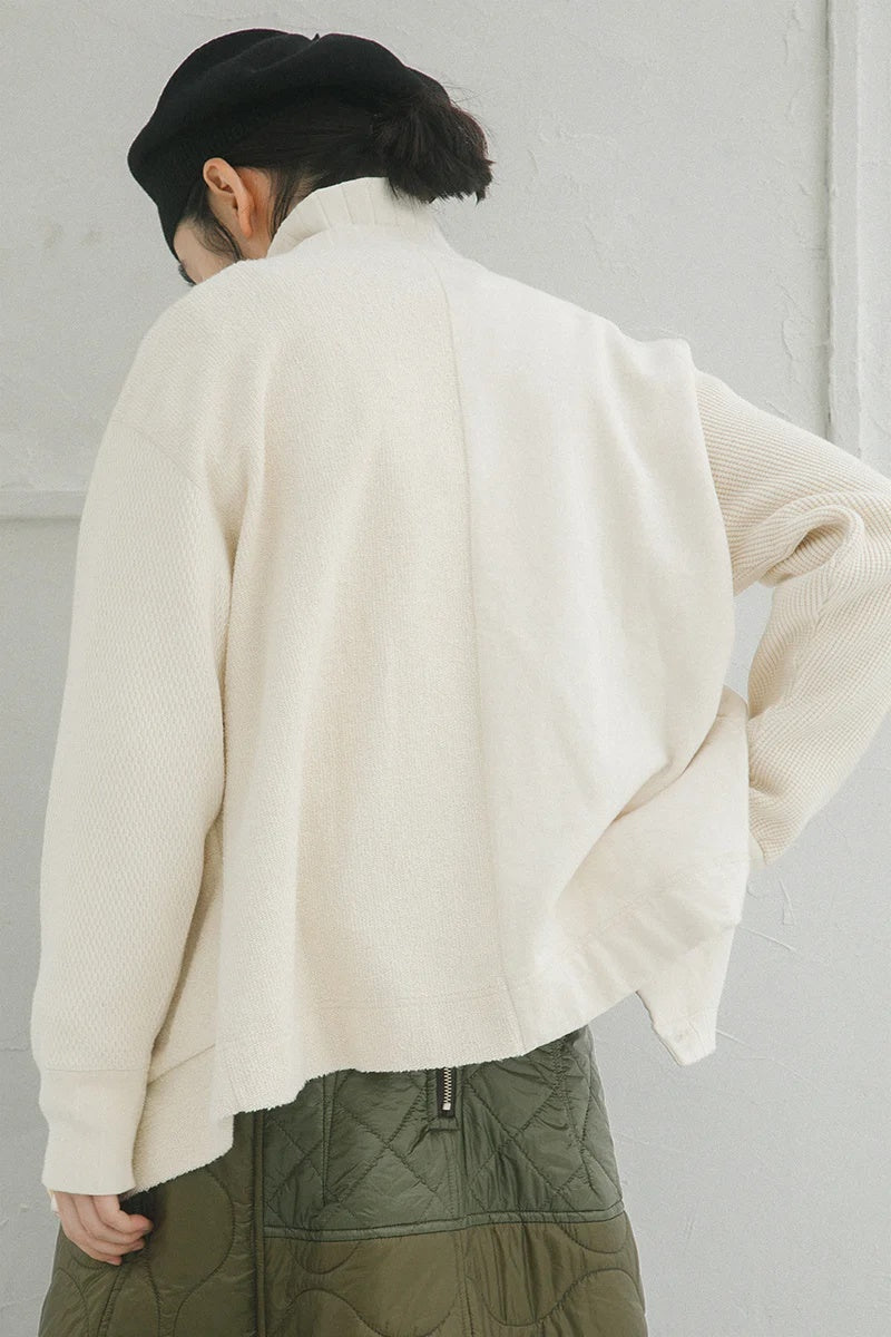 ◯ Nigel Cabourn woman - ARMY JERSEY MIX C/D - IVORY