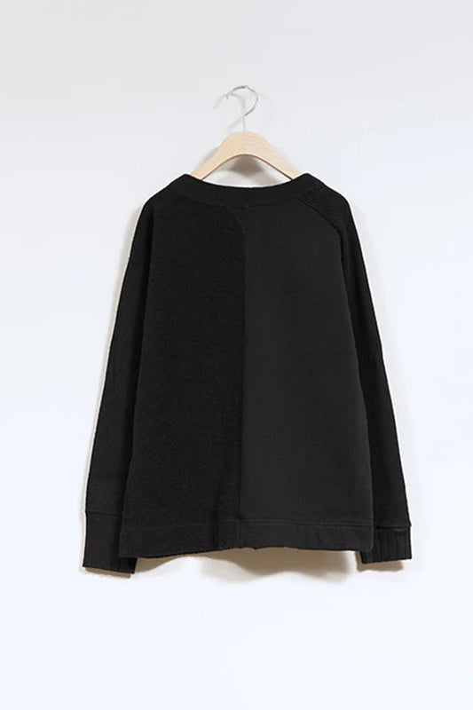 ◯ Nigel Cabourn woman - ARMY JERSEY MIX C/D - BLACK