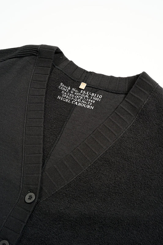 ◯ Nigel Cabourn woman - ARMY JERSEY MIX C/D - BLACK