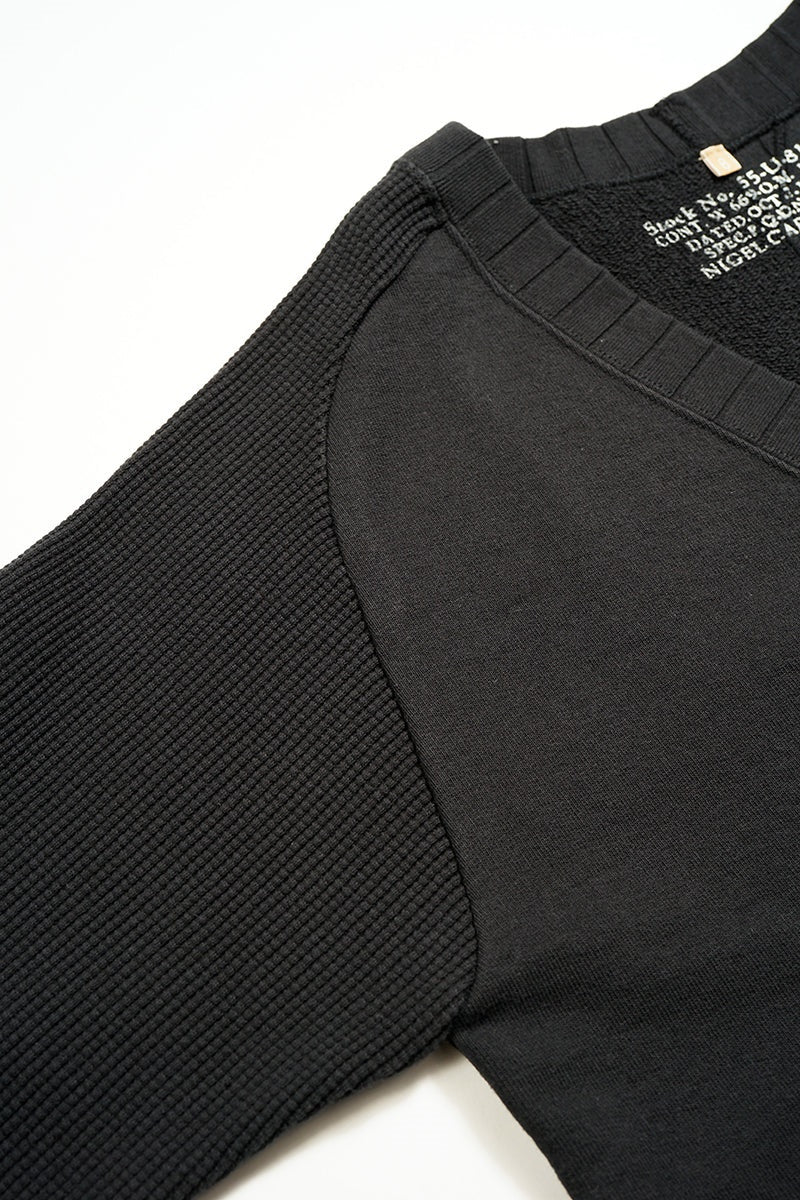 ◯ Nigel Cabourn woman - ARMY JERSEY MIX C/D - BLACK