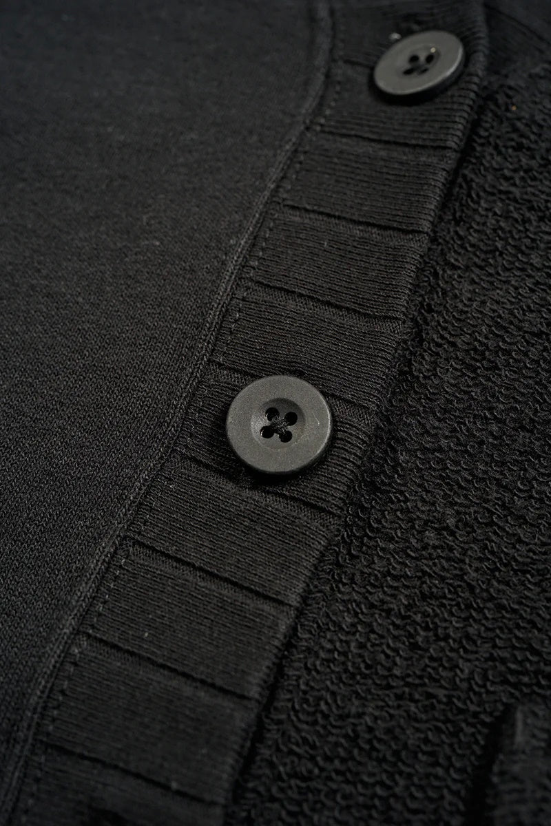 ◯ Nigel Cabourn woman - ARMY JERSEY MIX C/D - BLACK