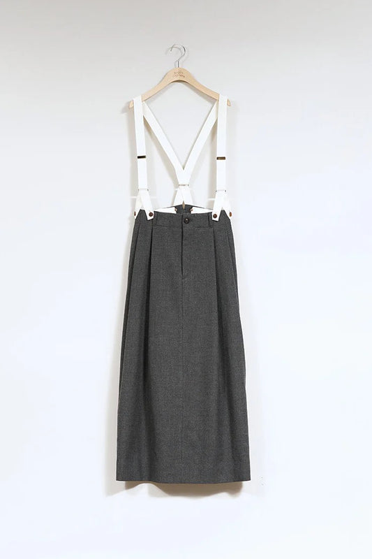 ◯ Nigel Cabourn woman - GENTLEMANS SKIRT - CHACOAL GRAY