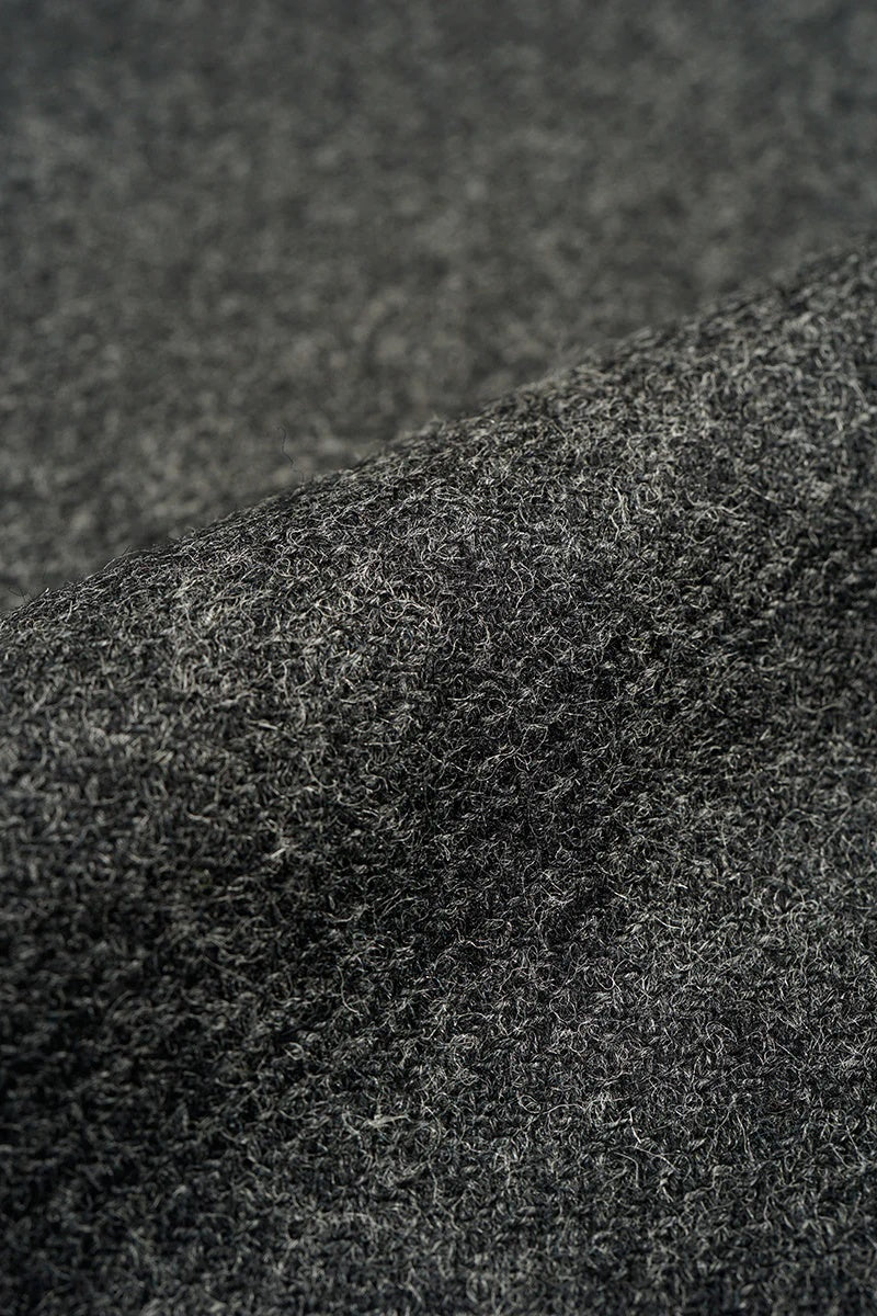 ◯ Nigel Cabourn woman - COLLARLESS JK BRITISH TWEED - CHACOAL GRAY