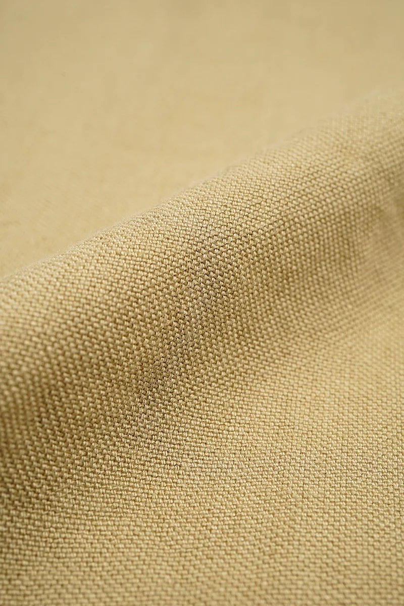 ◯ Nigel Cabourn - FRENCH WORK VEST LINEN PIN OX - KHAKI