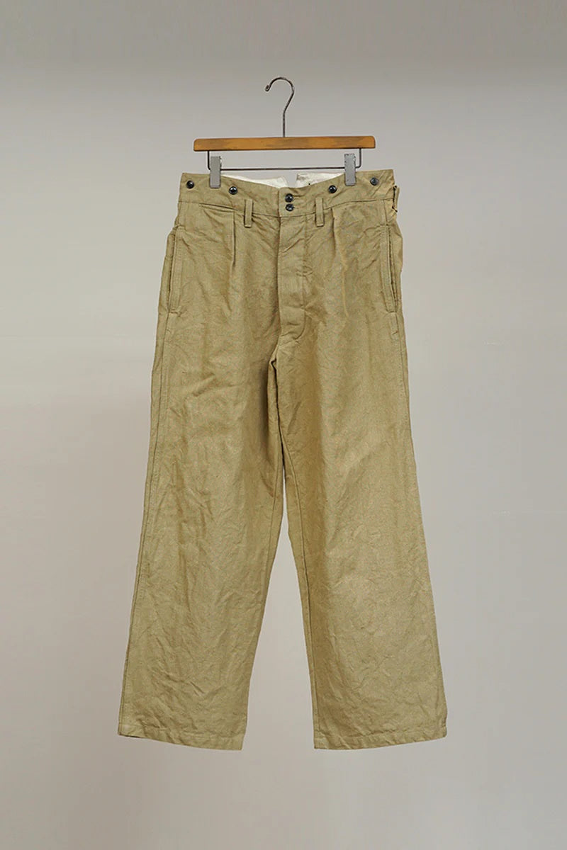 ◯ Nigel Cabourn - FRANCH WORK PT HEMP CANVAS - KHAKI
