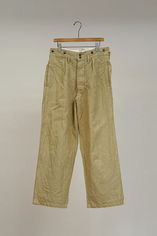 ◯ Nigel Cabourn - FRANCH WORK PT HEMP CANVAS - KHAKI
