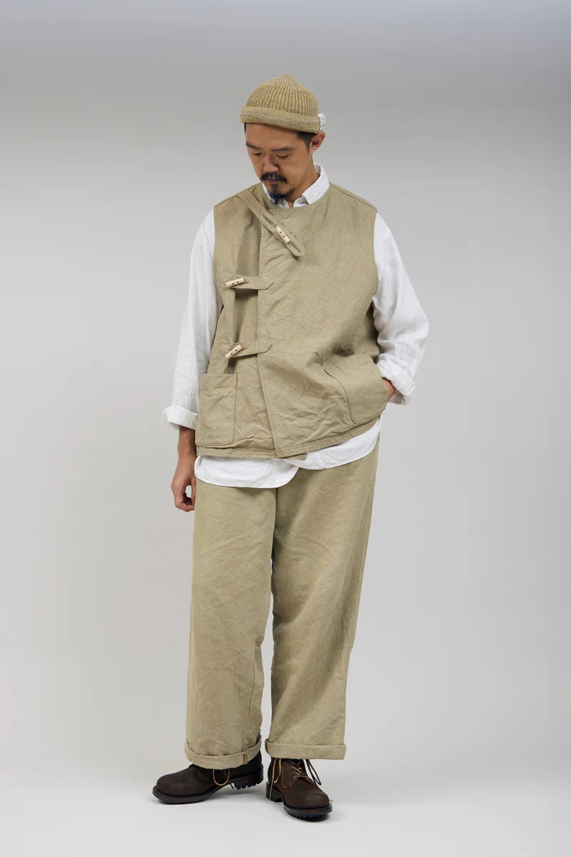 ◯ Nigel Cabourn - FRANCH WORK PT HEMP CANVAS - KHAKI