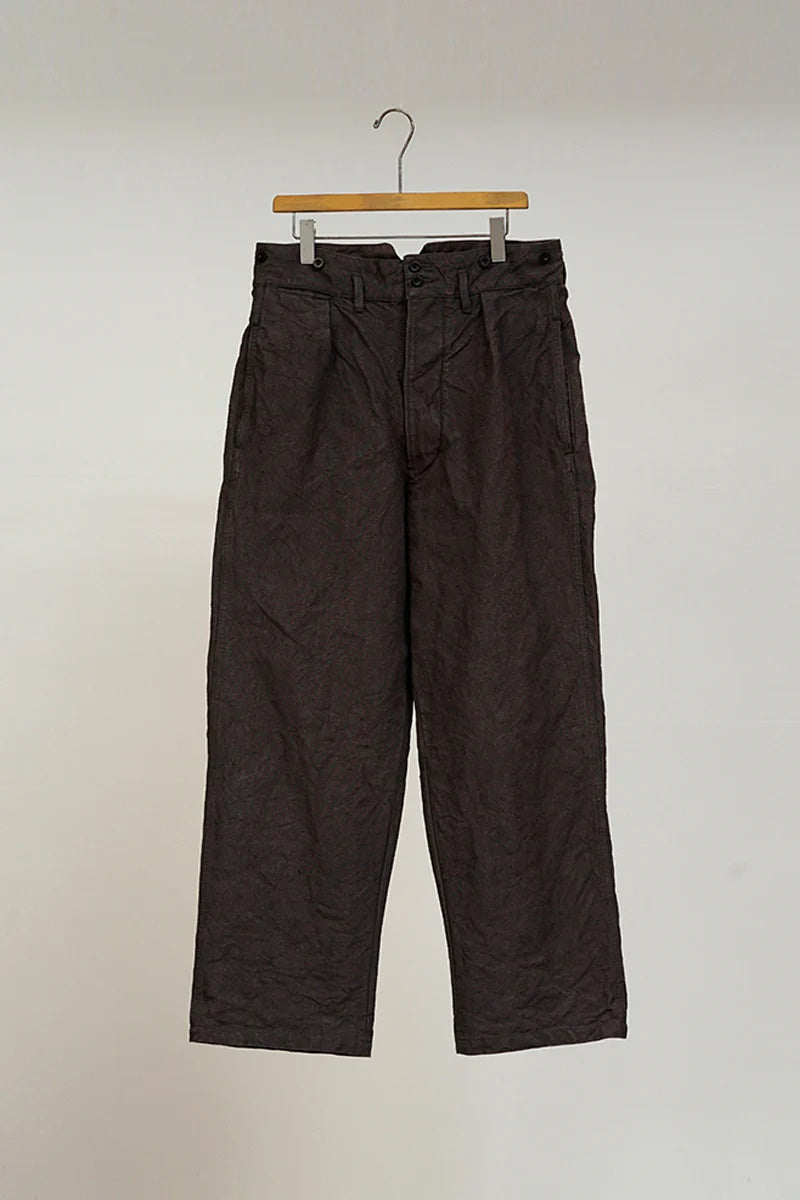 ◯ Nigel Cabourn - FRANCH WORK PT HEMP CANVAS - CHARCOAL  GRAY