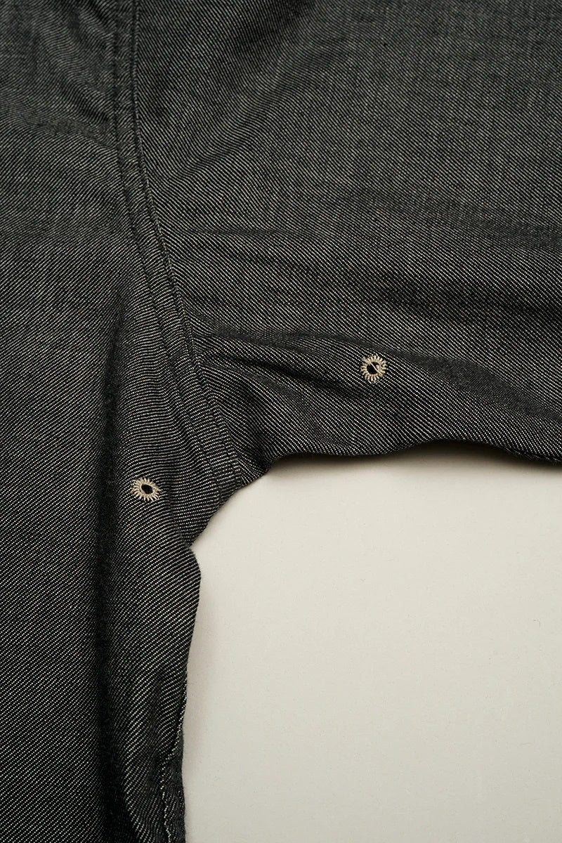◯ Nigel Cabourn - BASEBALL SHIRT S/S TYPE2 - CHARCOAL  GRAY