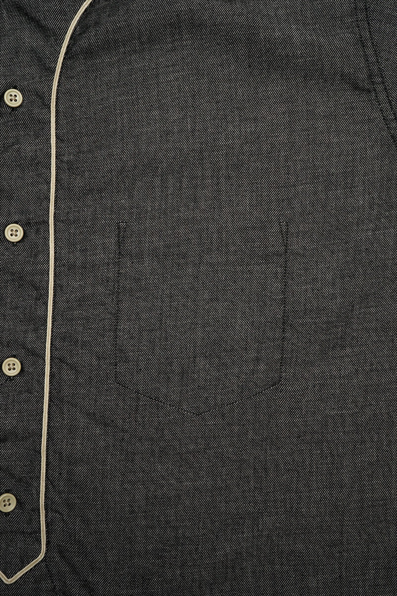 ◯ Nigel Cabourn - BASEBALL SHIRT S/S TYPE2 - CHARCOAL  GRAY