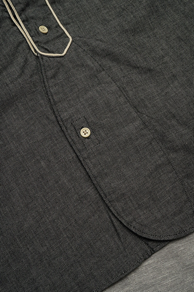 ◯ Nigel Cabourn - BASEBALL SHIRT S/S TYPE2 - CHARCOAL  GRAY